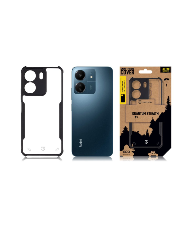 Дополнительное изображение книги «Tactical Quantum Stealth Cover for Xiaomi Redmi 13C|Poco C65 Clear|Black»