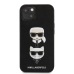 Обложка книги «KLHCP13SSAKICKCBK Karl Lagerfeld PU Saffiano Karl and Choupette Heads Case for iPhone 13 mini Black»