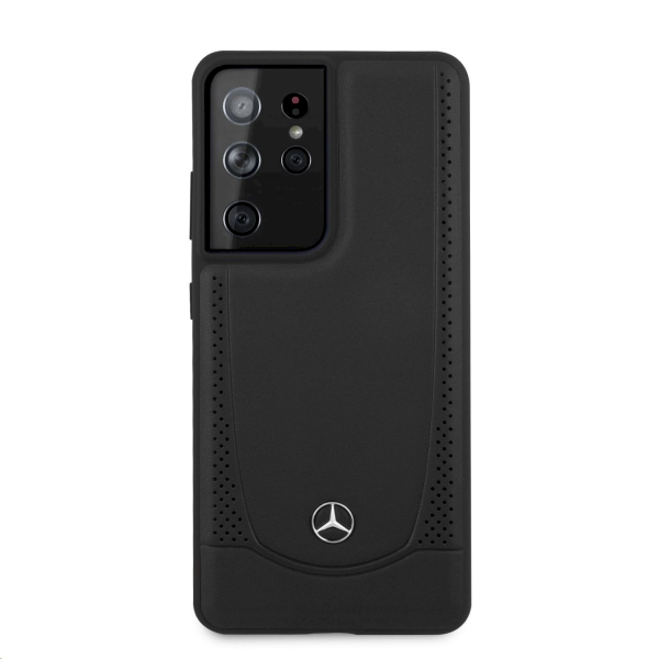 Обложка книги «MEHCS21LARMBK Mercedes Leather Urban Cover for Samsung Galaxy S21 Ultra Black»