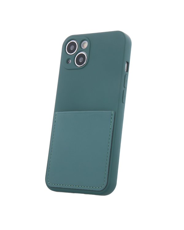 Fusion Card Case прочный силиконовый чехол для Apple iPhone 14 Pro Max зеленый