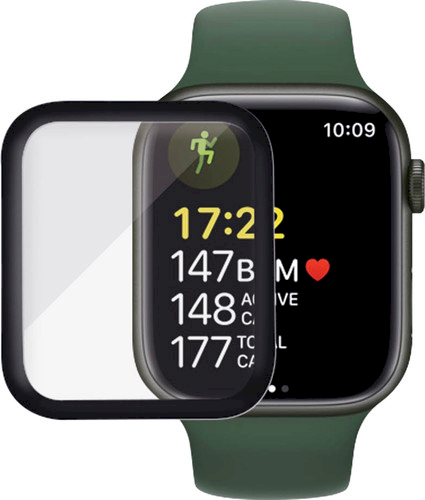 Fusion Nano 9H защитное стекло для экрана часов Apple Watch 7 45mm черное