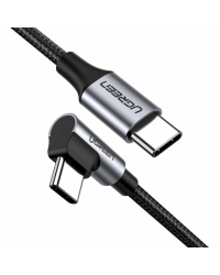 UGREEN USB-C to USB-C Elbow cable QC 3.0 PD 3A 60W 1m (Black)