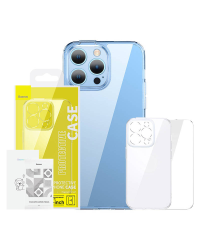 Baseus SuperCeramic Transparent Glass Case and Tempered Glass set for iPhone 14 Plus