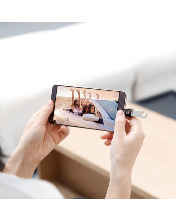 Дополнительное изображение книги «Baseus USB to USB Type-C Adapter 2.4A (Black)»