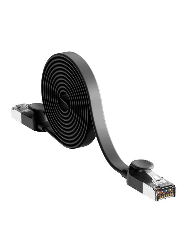 Дополнительное изображение книги «Baseus Cat 6 UTP Ethernet RJ45 Кабель плоский 1 м черный»