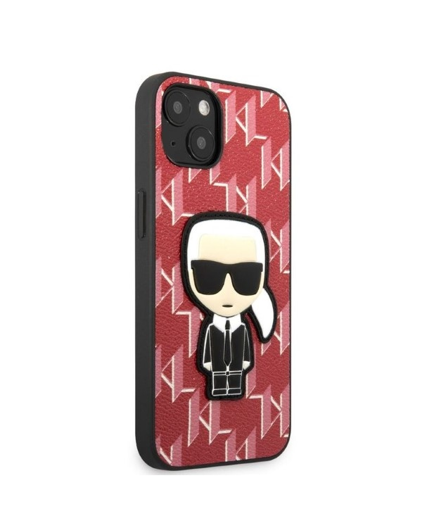 Karl Lagerfeld Monogram Ikonik Case for iPhone 13 Red
