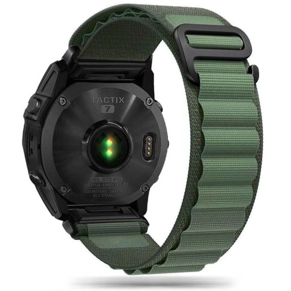 Tech-Protect Nylon Pro Strap for Garmin Fenix ââ5|6|6 Pro|7 - Dark Green