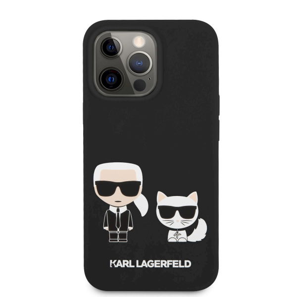 Обложка книги «KLHCP13XSSKCK Karl Lagerfeld and Choupette Liquid Silicone Case for iPhone 13 Pro Max Black»