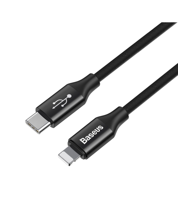 Baseus Yiven CATLYW-C01 USB-C -> Lightning провод для зарядки 18W / PD 2.0 / 100 cm черный