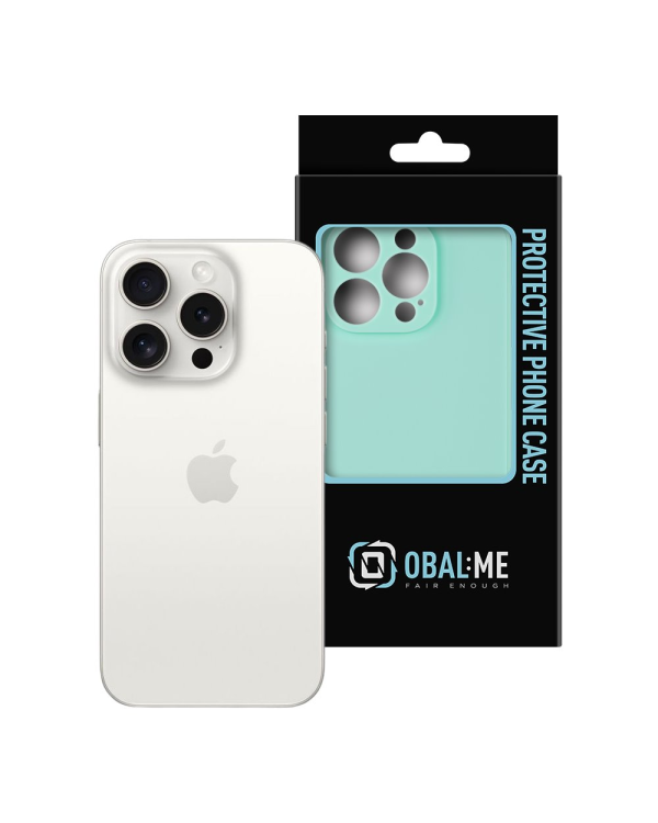Матовый TPU чехол OBAL:ME для Apple iPhone 15 Pro бирюзовый