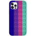 Fusion Pop it силиконовый чехол для Apple iPhone 12 / 12 Pro синий - зеленый