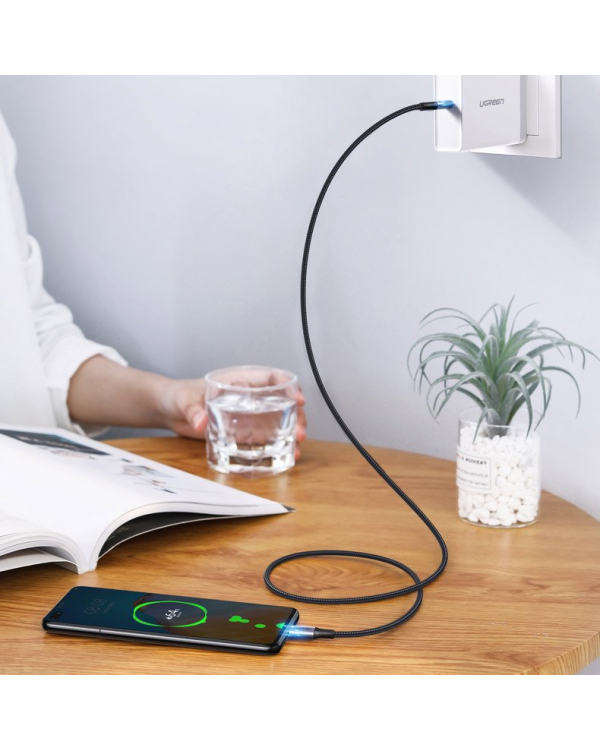 Кабель UGREEN US316 Type C - Type C, 100 Вт, 2 м (черный)