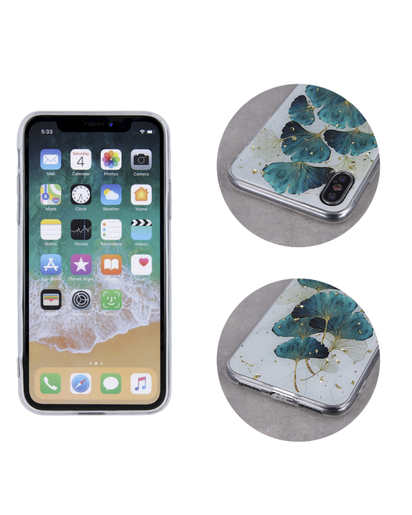 Fusion Gold Glam Leaves силиконовый чехол для Apple iPhone 13 / 13 Pro