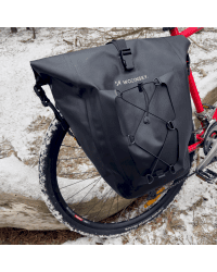 Wozinsky waterproof bicycle bag trunk pannier 25l 2in1 black (WBB24BK)
