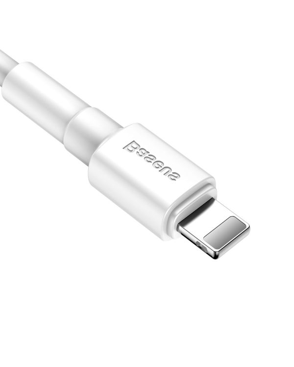 Baseus CALSW-02 Lightning (MD818) Провод для Зарядки 2.4A / 100 cm Белый
