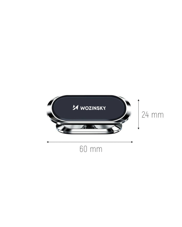 Дополнительное изображение книги «Wozinsky Self-adhesive Magnetic 360 Car Dashboard Mount Silver (WMH-06)»