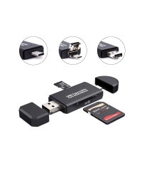 Компактный кардридер Fusion AK180 SDHC / Micro SD / SDXC / M2 / TF / черный