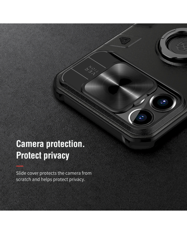 Дополнительное изображение книги «Nillkin CamShield Armor Hard Case for iPhone 13 Pro Max Black (without logocut)»