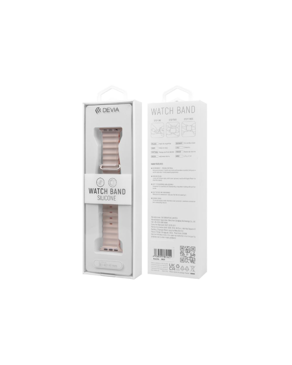 Devia strap Deluxe Sport6 for Apple Watch 44mm| 45mm| 46mm| 49mm starlight orange