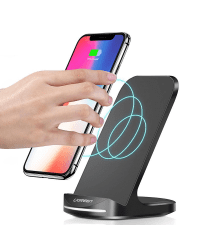 Ugreen 10 W Wireless Charging Qi Stand Desktop Holder + USB - USB Type C black (60228 ED025)