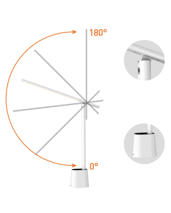 Baseus Smart Eye folding desk lamp rechargeable (white)