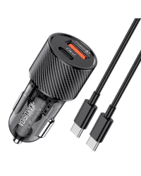 Автомобильное зарядное устройство KAKUSIGA KSC-856 USB | USB-C | 48 Вт черный