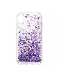 Fusion Fun Liquid Back Case Прочный Силиконовый чехол для Samsung A405 Galaxy A40 Прозрачный - Фиолетовый
