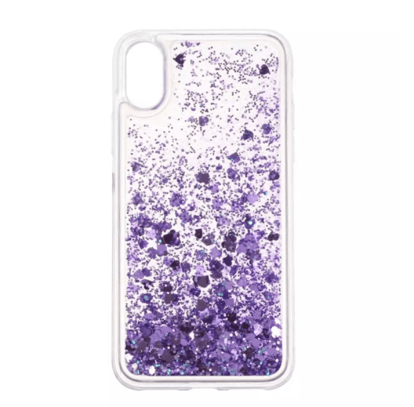 Fusion Fun Liquid Back Case Прочный Силиконовый чехол для Samsung A405 Galaxy A40 Прозрачный - Фиолетовый