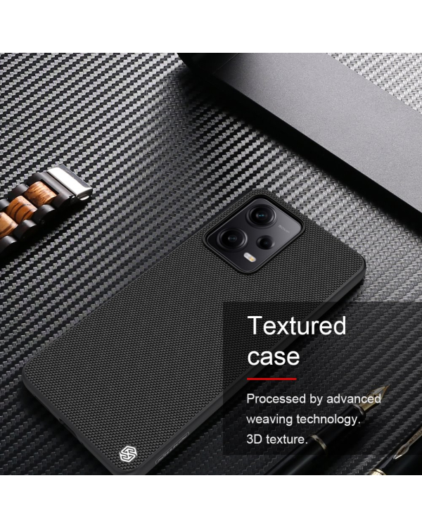 Текстурированный жесткий чехол Nillkin для Xiaomi Redmi Note 12 Pro 5G|Poco X5 Pro 5G черный