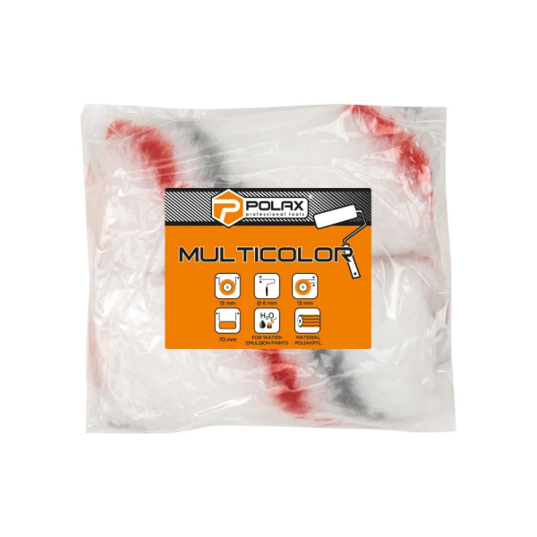 Валик Polax разноцветный| 6x16x70 мм| 1 шт.