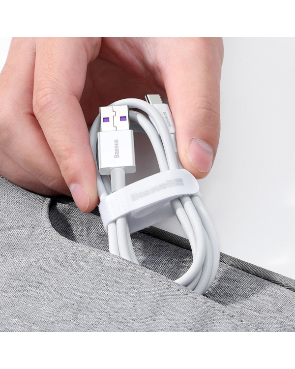 Дополнительное изображение книги «Baseus Superior USB - USB Typ C fast charging data cable 66 W (11 V | 6 A) Huawei SuperCharge SCP 1 m black (CATYS-01)»