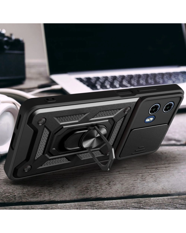 Tech-Protect CamShield Pro Case for Motorola Moto G24 | G24 Power | G04 - Black