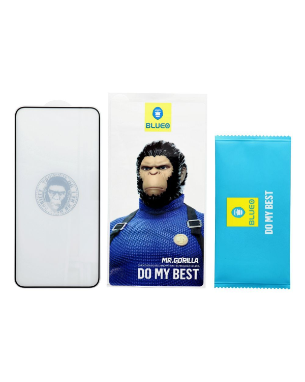 BlueO 5D Mr. Monkey Glass защитное стекло для экрана Apple iPhone 16 Pro Max черное