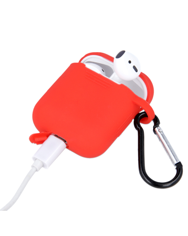 Fusion силиконовый чехол для наушников Apple Airpods 1 / 2 красный