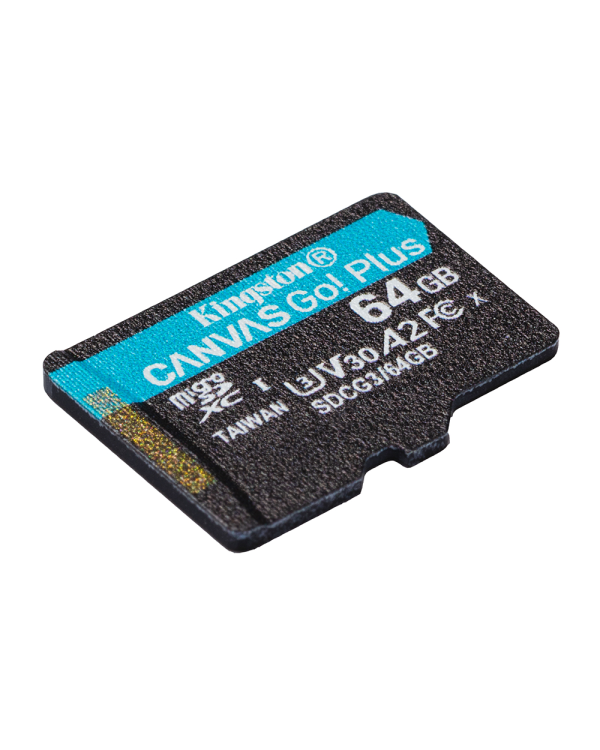 Kingston memory card 64GB microSDXC Canvas Go! Plus cl. 10 UHS-I 170 MB|s + adapter