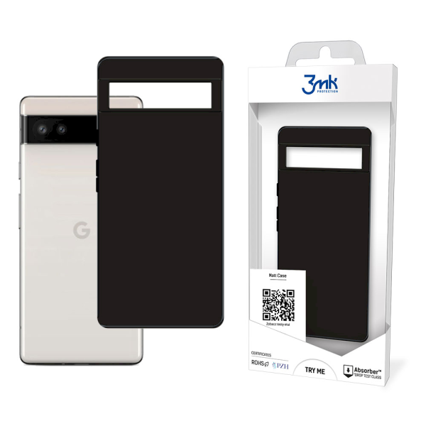 Обложка книги «Google Pixel 6A - 3mk Matt Case black»