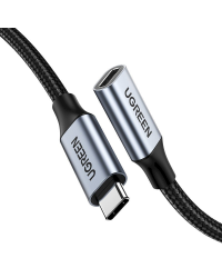 Ugreen USB Type C (female) - USB Type C (male) Extension Cable 5 A 0,5 m black (US372 80810)