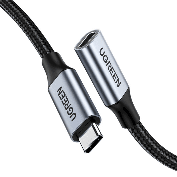 Обложка книги «Ugreen USB Type C (female) - USB Type C (male) Extension Cable 5 A 0,5 m black (US372 80810)»