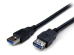 Удлинитель кабеля Fusion USB 3.0 - USB 3.0 180 см, черный