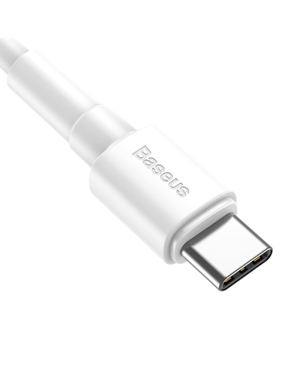Baseus Mini CATSW-02 USB-C Провод для Зарядки 3A / Fast Charge / 100 cm Белый
