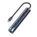 Joyroom Multifunctional USB Hub 7in1 Type C / 3x USB 3.0 / HDMI 4K 30Hz / SD Card Reader and Micro SD 100W 15cm gray (S-H112)