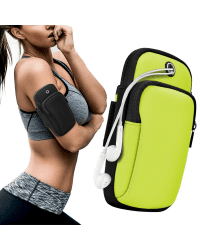 Running armband sports phone band case green
