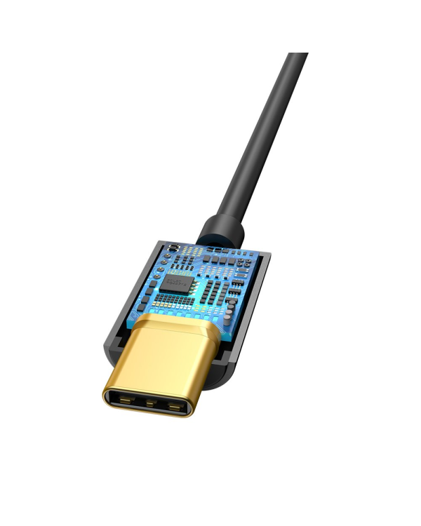 Дополнительное изображение книги «Baseus L54 USB-C to 3.5 mm Female Adapter DAC 24 bit 48 KHz black (CATL54-01)»