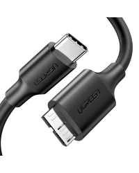 Micro-B USB 3.0 - USB-C cable UGREEN 1m (black)