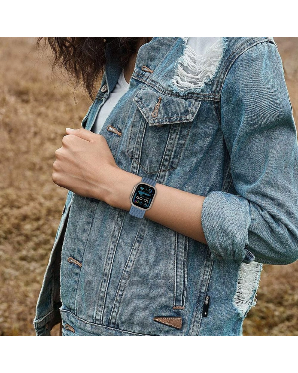 Tech-Protect Nylon Strap for Apple Watch 6 | 7 | 8 | 9 | 10 | SE (40 | 41 | 42 MM) - Pink