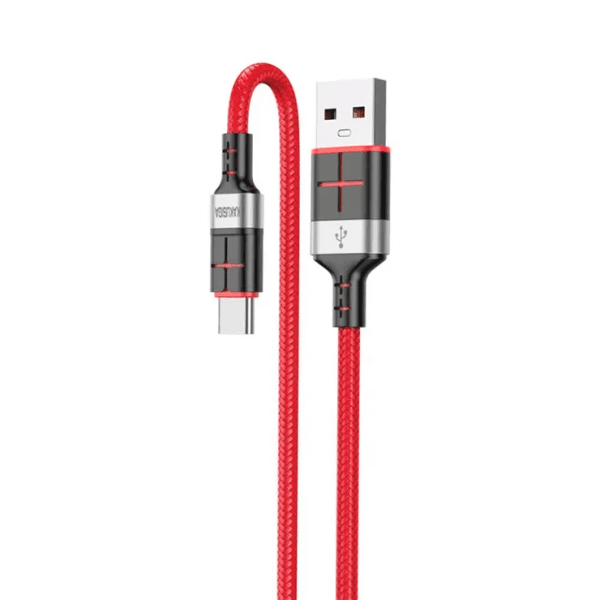 KAKUSIGA KSC-696 USB-A -> USB-C кабель для зарядки 18 Вт | 120 см красный