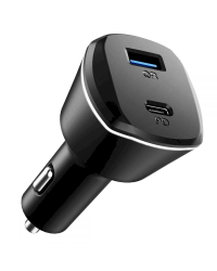 SPIGEN PC1800 POWERARC 2-PORT CAR CHARGER PD30W / QC.3.0 BLACK