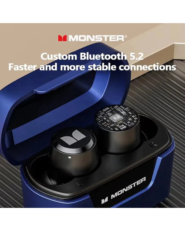 Беспроводная гарнитура Monster XKT05 TWS синяя