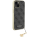 Guess GUHCP15SGF4GGR iPhone 15 6.1" szary|grey hardcase 4G Charms Collection