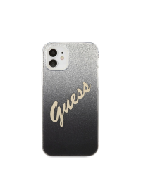 GUHCP12SPCUGLSBK Guess PC/TPU Vintage Cover for iPhone 12 mini 5.4 Gradient Black